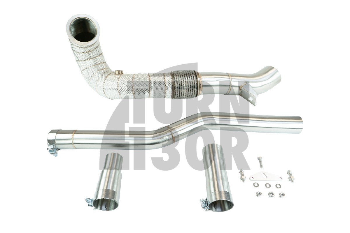 Black Mamba Decat Downpipes ( Heat Shield ) for Golf 7 R - S3 8V - Leon Cupra 4Drive - TTS 8S