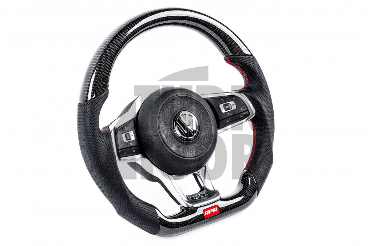 Volant en fibre de carbone pour Golf 7 GTI / Golf 7 R / Polo GTI / UP GTI / Scirocco FL APR Volant en fibre de carbone pour Golf 7 GTI / Golf 7 R / Polo GTI / UP GTI / Scirocco FL APR