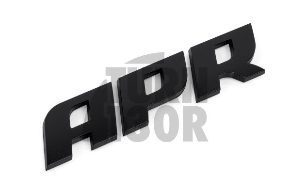 Badge 3D en dôme - noir satiné APR