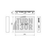 Filtre dhabitacle Hepa de Gruppe M pour les modèles BMW 135i, 140i, 235i, 240i, 335i, 340i, M3, M4 et M2