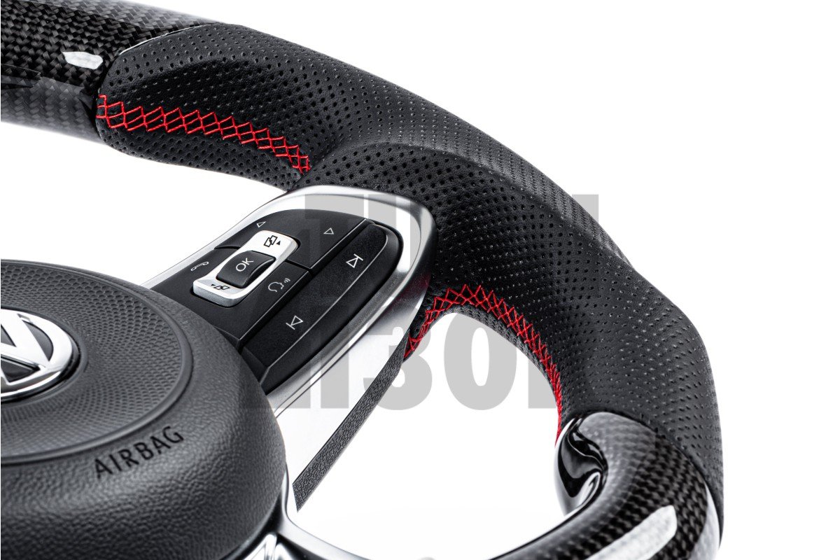 Volant en fibre de carbone pour Golf 7 GTI / Golf 7 R / Polo GTI / UP GTI / Scirocco FL APR